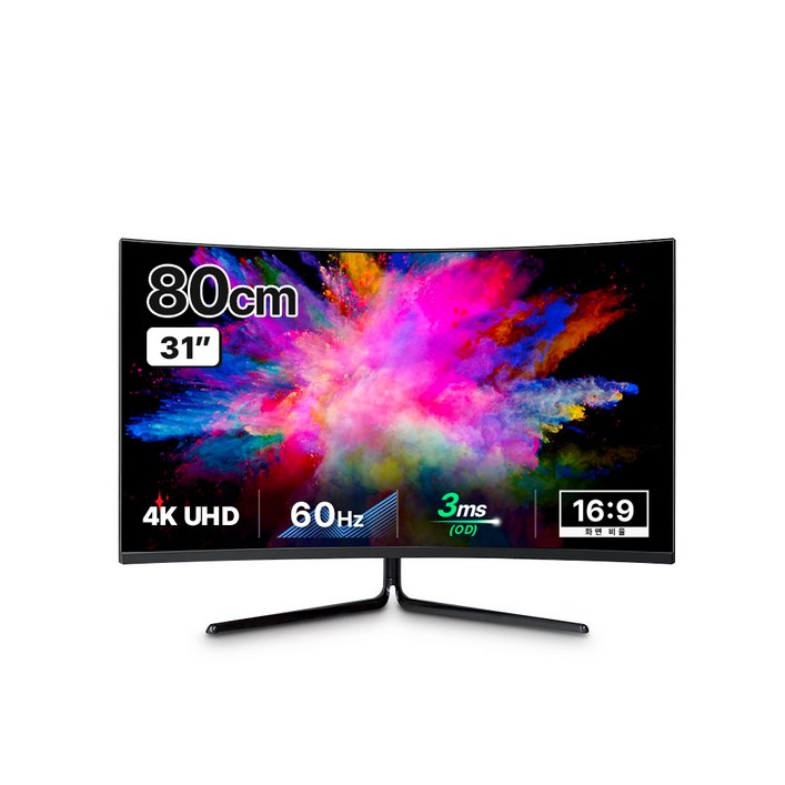 한성컴퓨터 4K UHD HDR 1500R 커브드 모니터