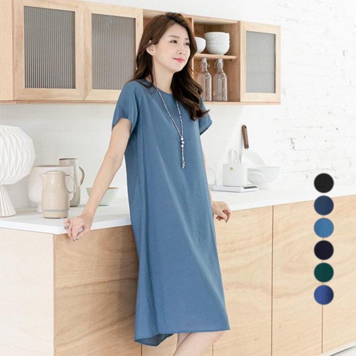 우일 여성용 인견 반팔 원피스 빅사이즈 포함