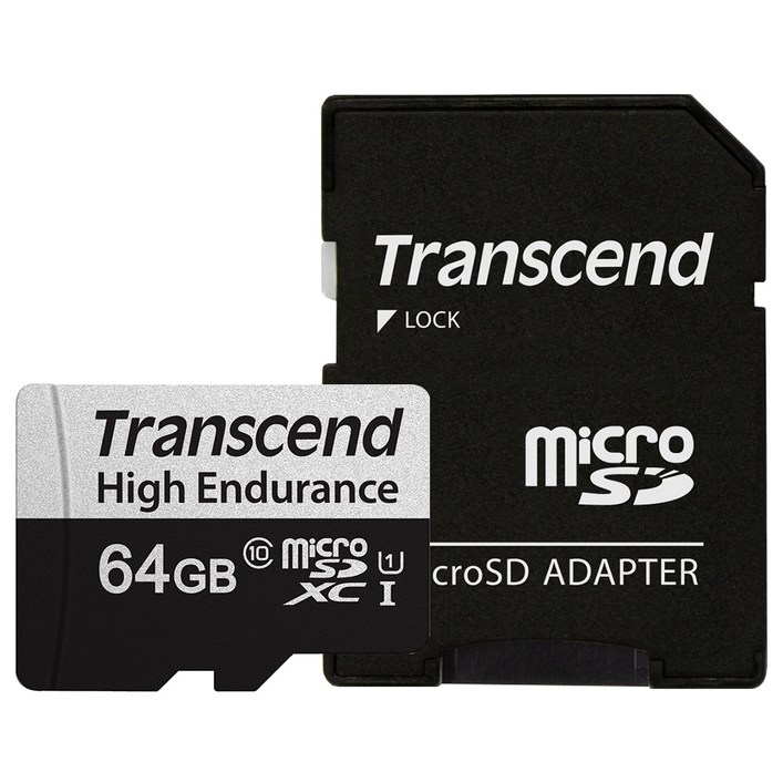 트랜센드 마이크로SD 블랙박스 메모리카드 350V - 쇼핑앤샵
