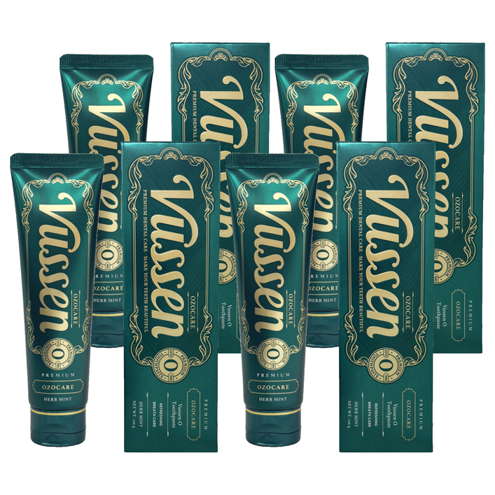 뷰센 구취케어 치약 허브민트향, 120g, 4개