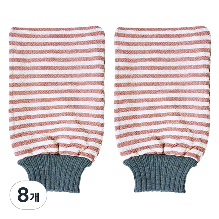 아루아 요술 때밀이 타올, 핑크, 8개, 1개입