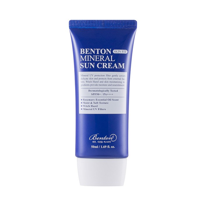 벤튼 스킨핏 미네랄 선크림 SPF50 PA, 50ml, 1개 벤튼 스킨핏 미네랄 선크림 SPF50 PA, 50ml, 1개