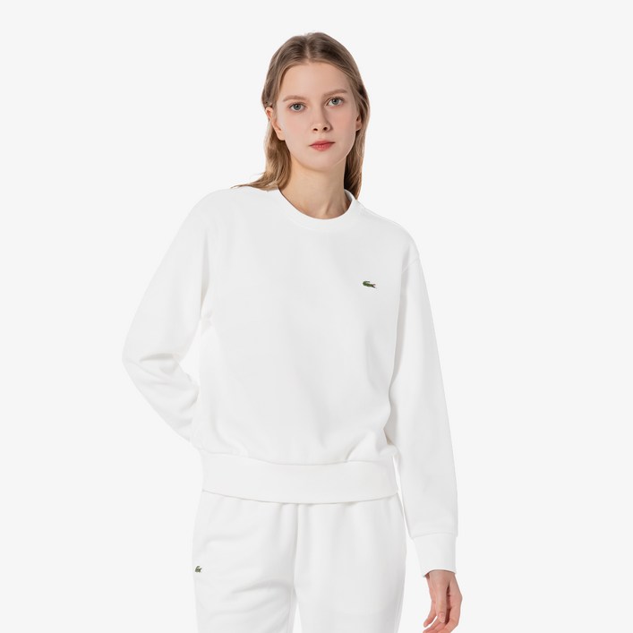라코스테 여성용 크루넥 긴팔 스웻셔츠 SH798E55GF
