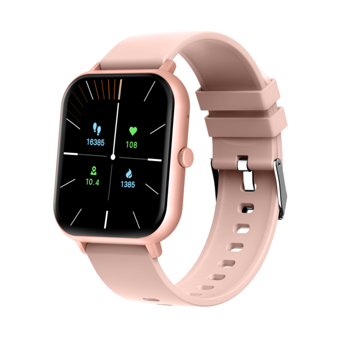 라플루 웨어러블 블루투스 통화 스마트워치 RS05, 핑크, 46mm, 블루투스