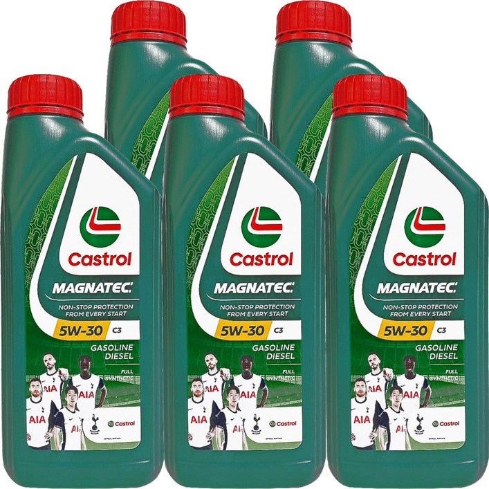 정품 캐스트롤 마그네틱 SN C3 5W30 합성오일 1L X 5개