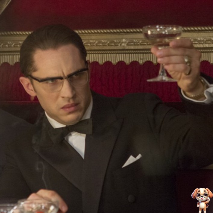 [MSMULTIVERSE] 톰 하디 Tom Hardy 레전드 안티 하프 반뿔테 프레임 안경테 남자 신사 정장 안경
