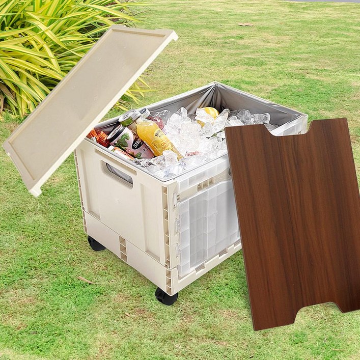 국산 대용량 양문 도어 오픈형 캠핑 폴딩 박스 63L