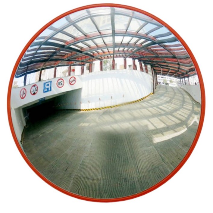 스톰가드 도로 반사경 실내 실외 도로 곡면거올, 오렌지, 1개