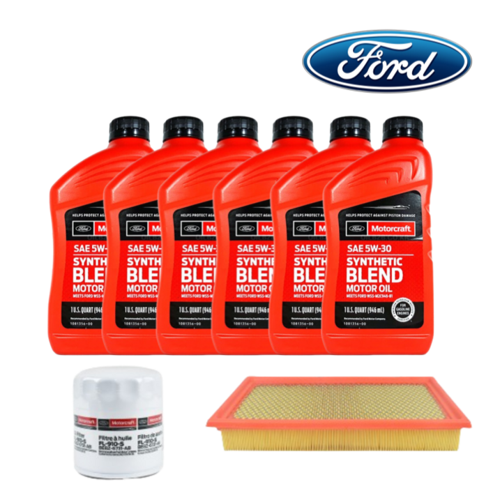순정 포드 5W30 엔진오일  순정오일필터  TTF에어필터 세트, 1개, 5세대 익스플로러2.3T 1619