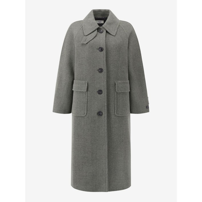 ❲매장출고❳ CC콜렉트 여성 겨울 코트 [부산점] [씨씨콜렉트] 헤링본 싱글 롱 (E254MSH159) 캐주얼 아우터