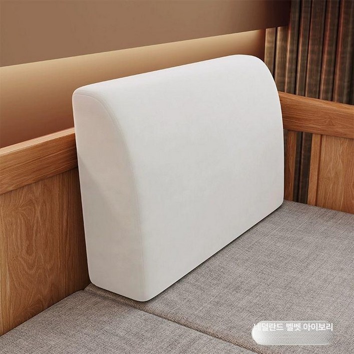 단단한 등받이 쿠션 메모리폼 요추 등 소파 다크그레이 베이지