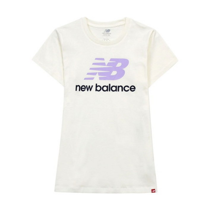 뉴발란스 NB 에센셜 스택드로고 반팔티 여자 티셔츠 면티 WT91546-MLT