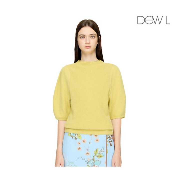 듀엘 DEWE 라쿤 니트 반팔 니트 D244KSK041 NC일산