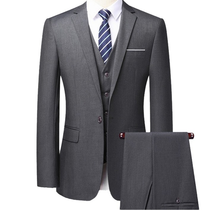 스타일닥터 2026 트렌디 남성용 정장세트 슬림핏 데일리 자켓바지조끼 세트