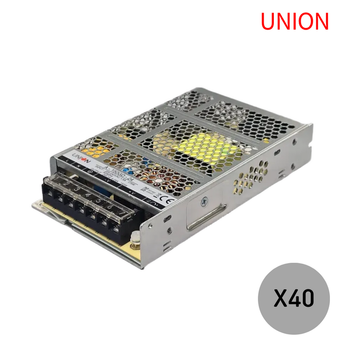 유니온 비방수 SMPS 24V 150W LED안정기 컨버터 전원공급기 아답터, 40개