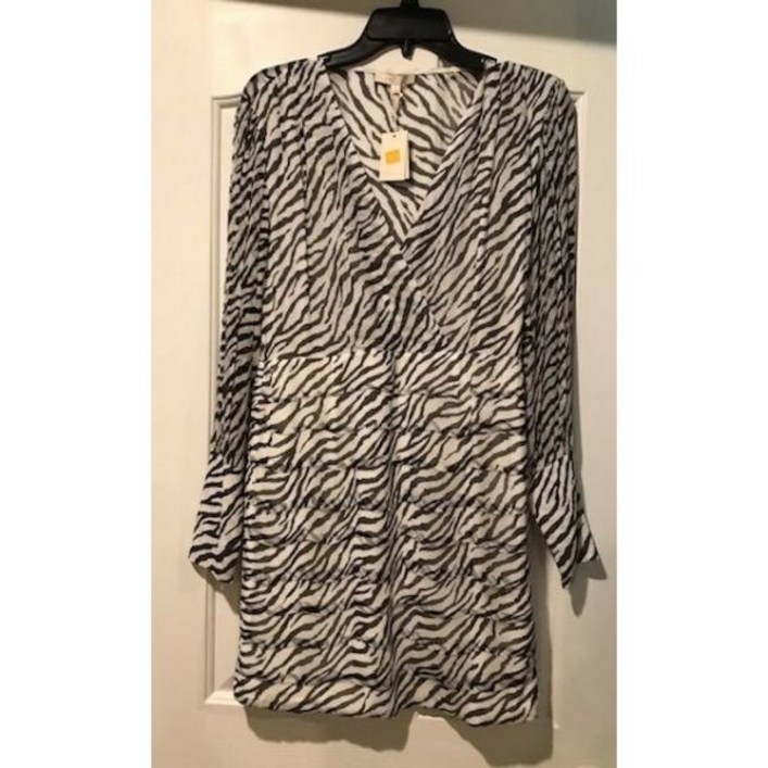 마쥬 마제 블랙 앤 화이트 드레스 사이즈 10 미디엄 40 5206199