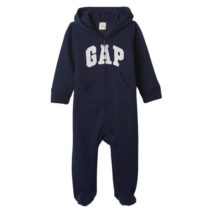 GAP 여아 유니 로고 베어 원피스, 태피스트리 네이비 GAP 여아 유니 로고 베어 원피스, 태피스트리 네이비