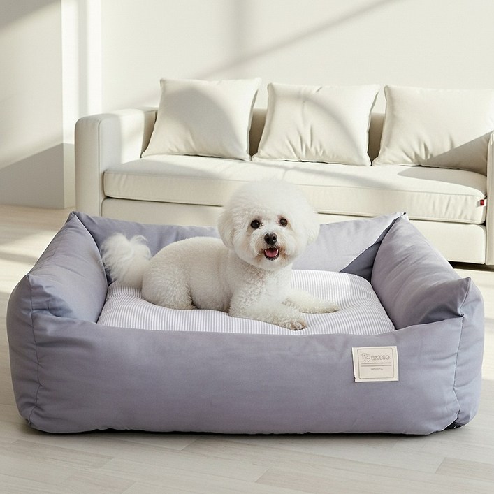 제이리 강아지 편안한 사계절 방석, 1개, 핑크