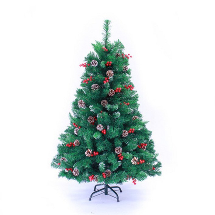 성탄 솔방울 트리 크리스마스 나무 추리 앵두 트리 크리스마스트리 120CM 트리 가정용 솔잎 트리 성탄추리 - 투데이밈
