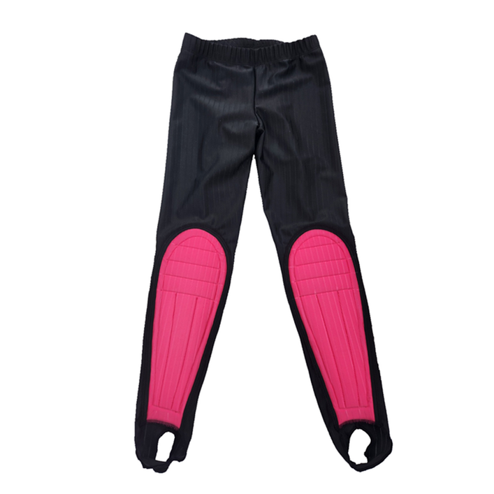 티디스포츠 국내생산 아동 성인 스피드 스케이트복 빙상용 골지스판 보호대 바지, 검정