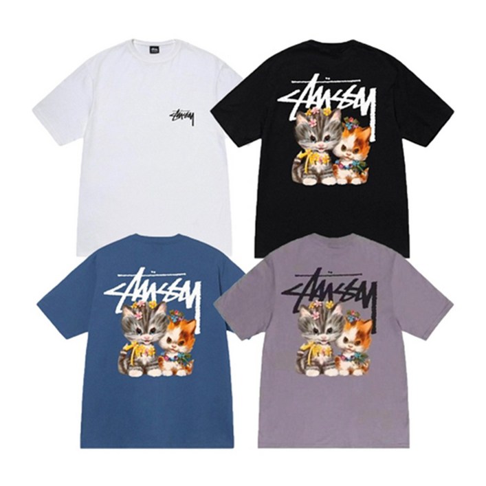 스튜시 로고 베이직 반팔 티셔츠 SS23 1904965