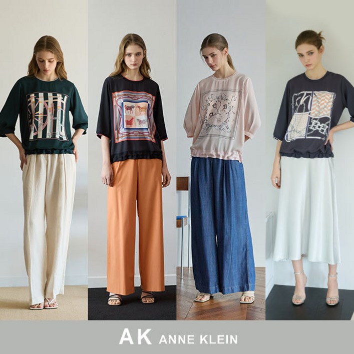 런칭가79,900원25SS AK 앤클라인 스테디 우븐믹스 티블라우스 4종