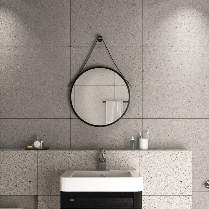 모카바스 알루미늄 원형 스트랩 거울 골드,블랙,화이트,핑크,민트, 블랙