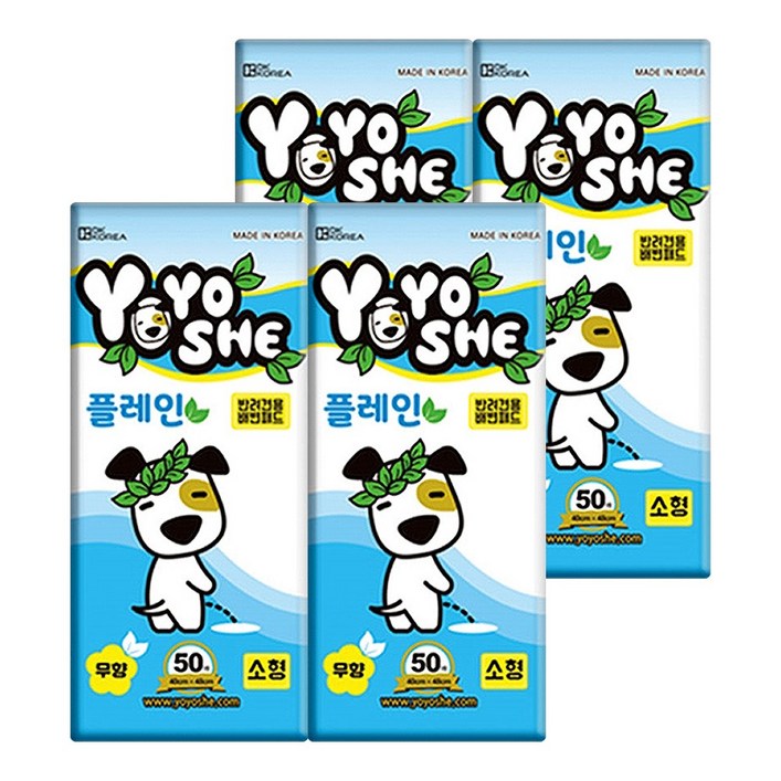 요요쉬 배변패드 소형 플레인 50매 X 4팩 요요쉬 배변패드 소형 플레인 50매 X 4팩