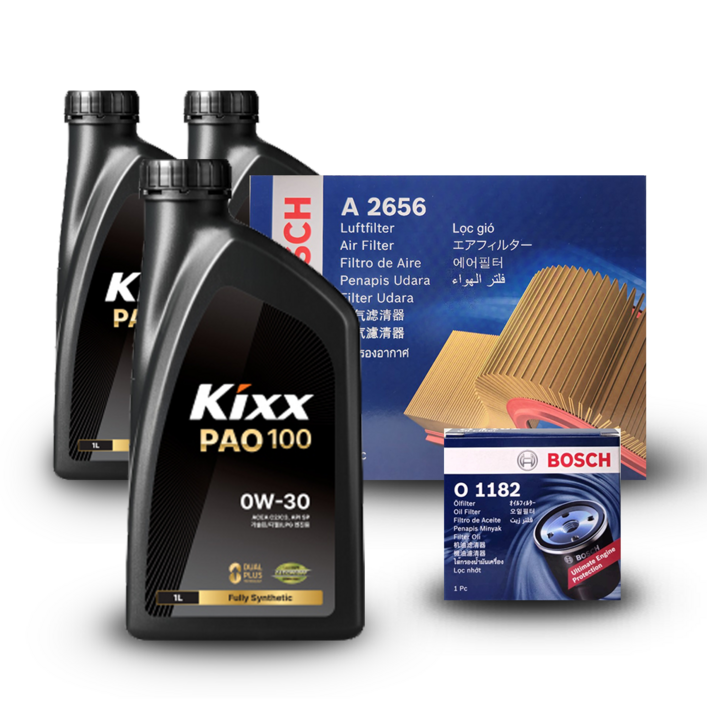 그랜저 14년 7월이후 (HG) 2.4 가솔린 엔진오일세트 킥스 파오100 0W30 (PAO100) (구) 파오1
