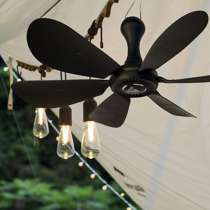 에이스스페이드 AF60 타프 텐트 천장형 캠핑 실링팬 선풍기, 1개