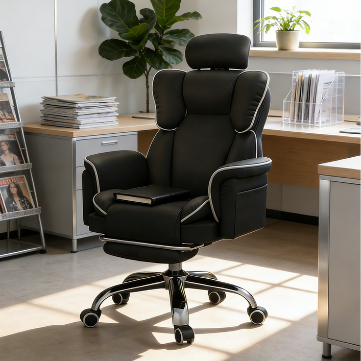 쿠리브 침대형 컴퓨터의자 리클라이너 조절 가능한 허리 편한