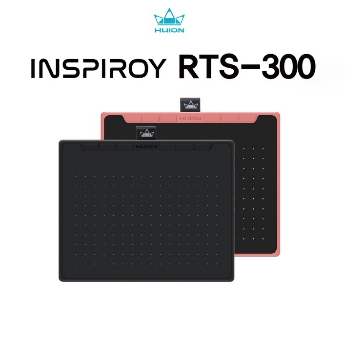 휴이온 RTS-300(블랙/핑크) 7인치 펜타블렛, 코스믹 블랙