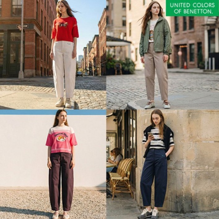 베네통 배럴팬츠1종 여성