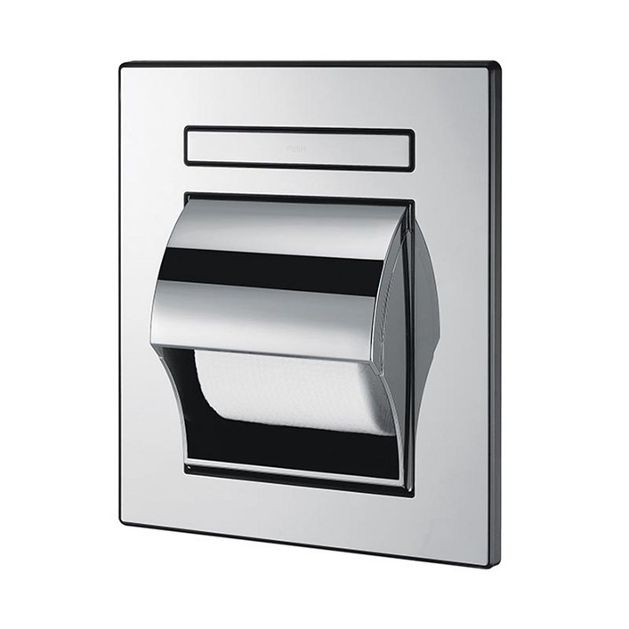 국산 트레이 매립휴지걸이 크롬 휴대폰 핸드폰 거치, 1개, 실버