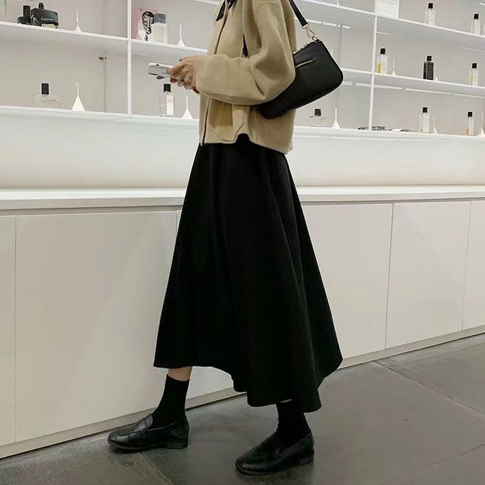 야나폴 골덴 롱치마 코듀로이 롱스커트 4477 가능