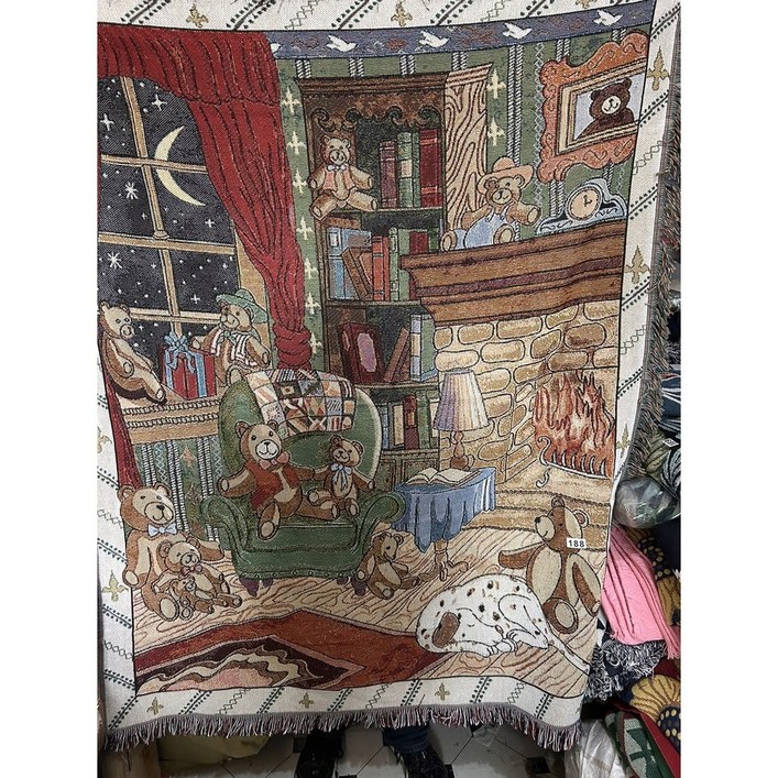 크리스마스 트리 담요 소파 130cmx160cm 혼방 타월 0 7m 림핑앤스무디