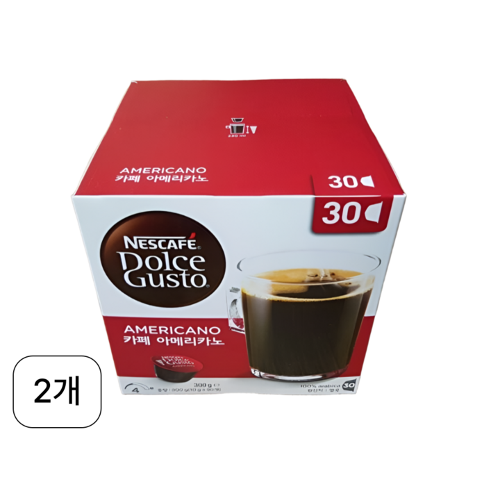 네스카페 돌체구스토 아메리카노 캡슐커피, 7.9g, 30개입, 60개