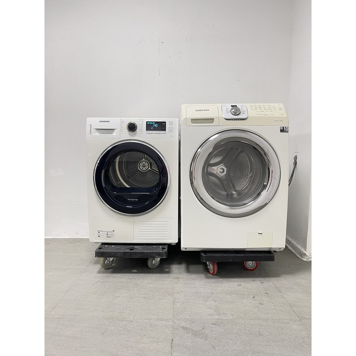 811 삼성 중고세탁기 건조기 세트 중고드럼세탁기 14kg  중고건조기 9kg 화이트