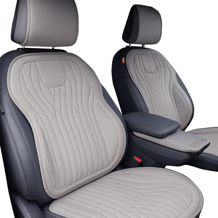 블루홀스 차량용 시트 풀커버 세트, 1개, 라이트 그레이