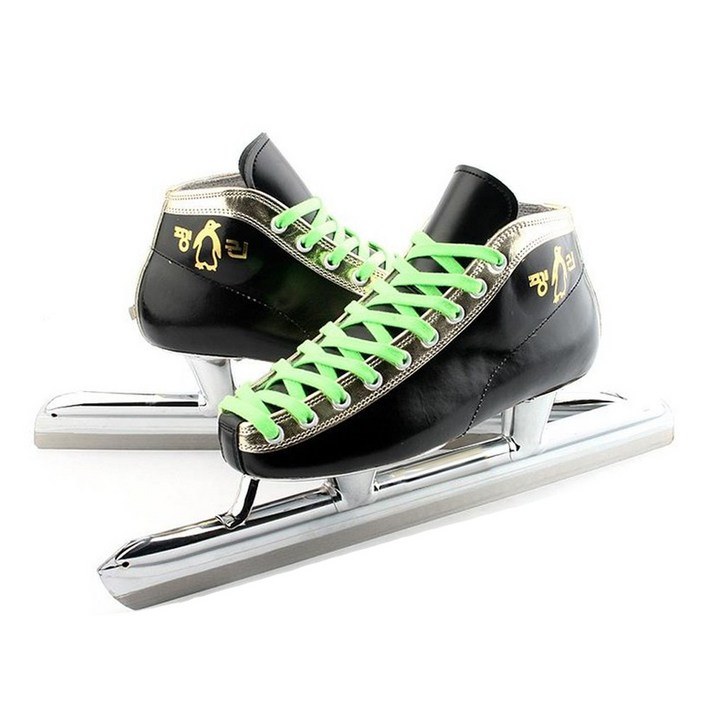 국산 고급형 펭귄 스피드스케이트날집가방 스케이트, 펭귄 스피드 스케이트 블랙