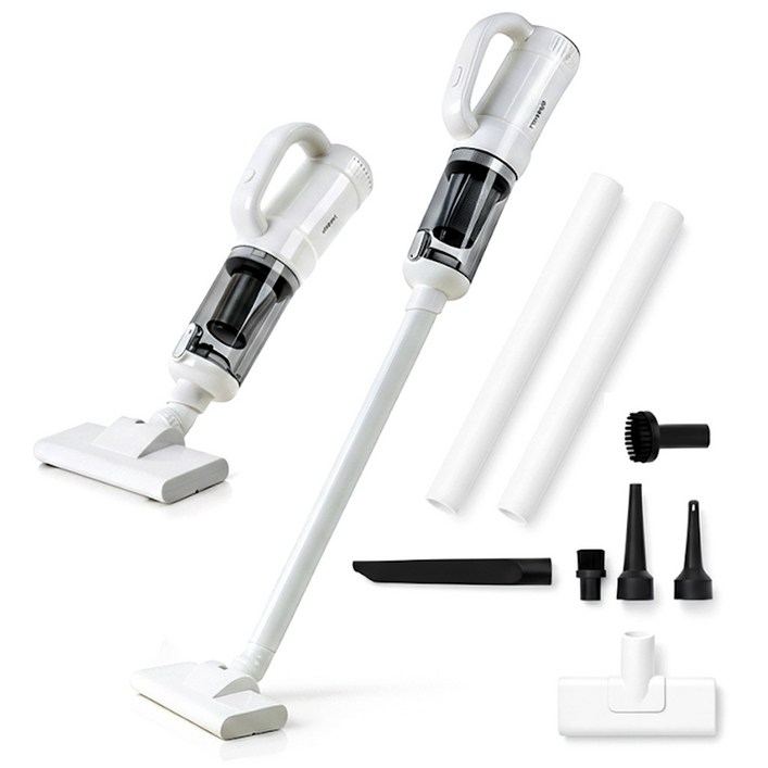 최신형 흡입력 신일 사이클론 진공 무선청소기 핸디형 스틱 소형 5가지 노즐