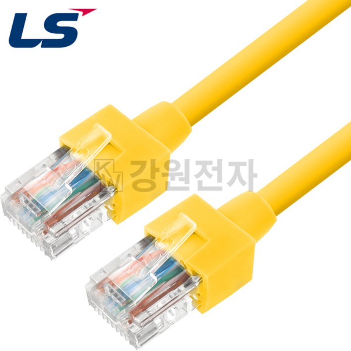 LS전선 국산 CAT.5E UTP 랜선 25m 옐로우 NMXLS5250Y