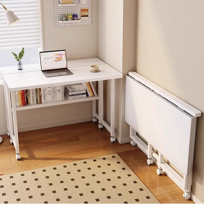 FONOW 접이식 책상 이동식 사무용 책상 테이블 1인 폴딩 테이블