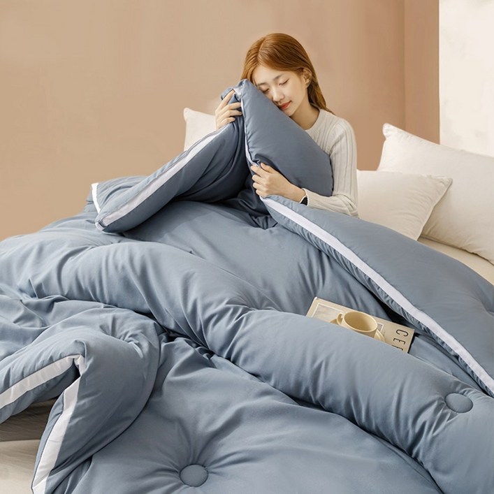 즈이리빙 누빔 따뜻함 겨울 차렵이불 푹신함 부드러움