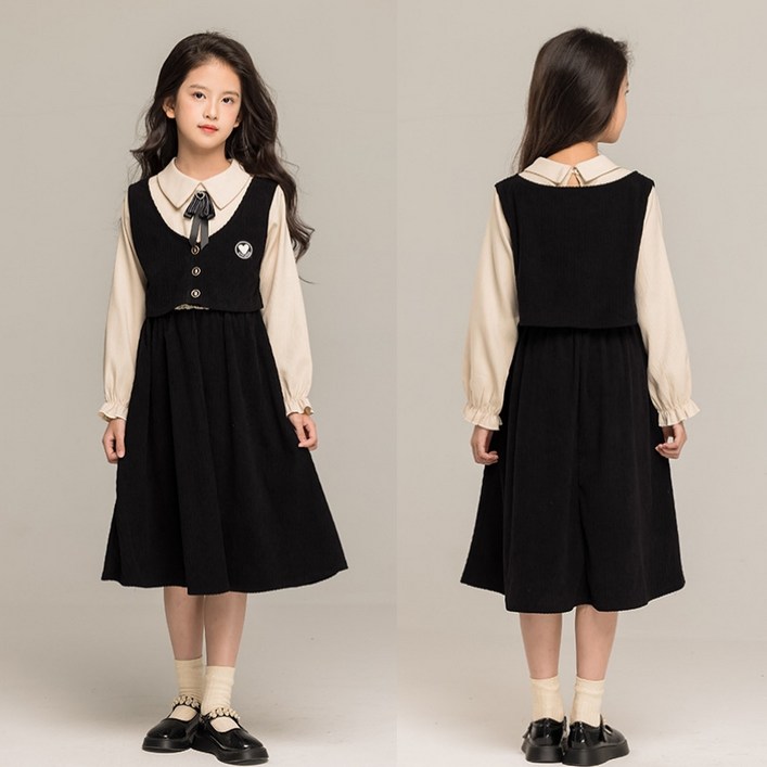 삐삐네옷가게 여아 주니어 로얄 아카데미 스쿨룩 원피스