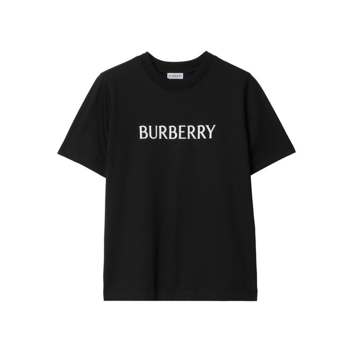 버버리 로고 프린트 코튼 티셔츠