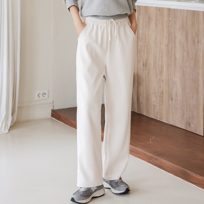 수미엘 여성 밴딩 후리스 팬츠 트레이닝 플리스 바지