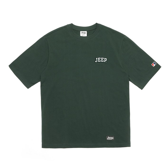 지프 24SS 오버핏 와펜로고 반팔티셔츠 JP6TSU151 지프 24SS 오버핏 와펜로고 반팔티셔츠 JP6TSU151