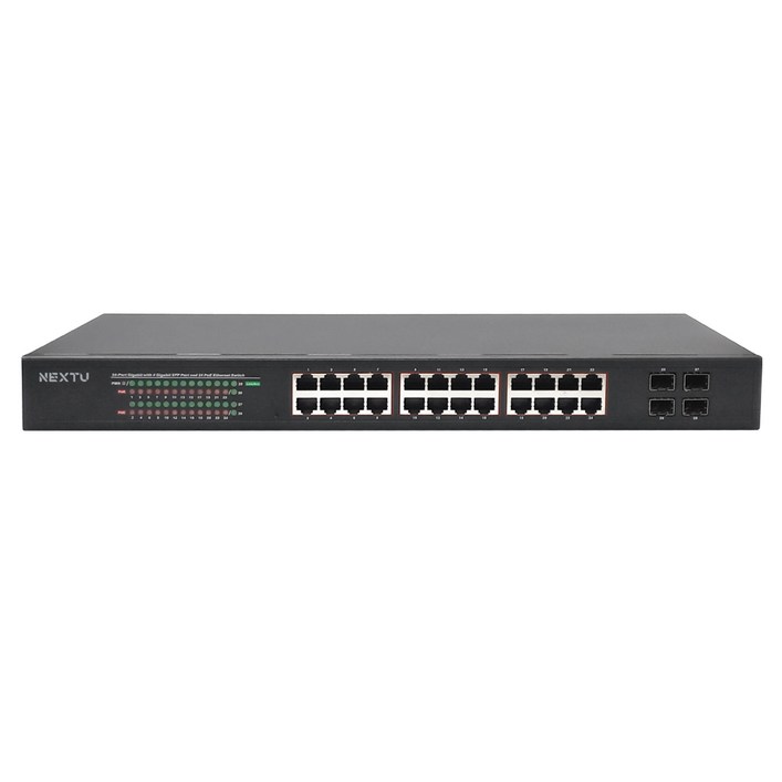 NEXT POE2444SFP 24포트 기가비트POE 스위칭허브 4포트SFP 400W