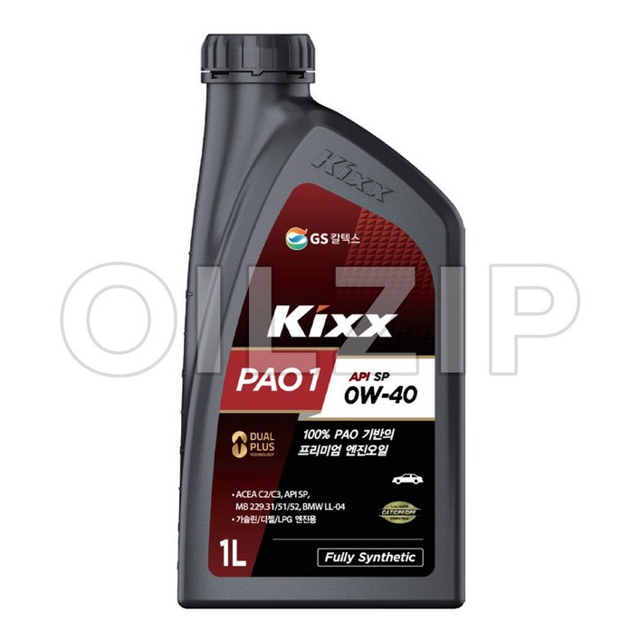 GS 칼텍스 KIXX PAO 1, 1개, 1L, 0w40